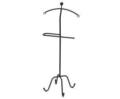 vidaXL Valet de chambre 49 x 41 x 108 cm Noir