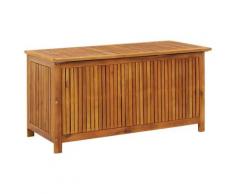 vidaXL Boîte de rangement de jardin 113x50x58 cm Bois d'acacia solide