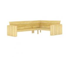 vidaXL Banc d'angle de jardin 239 cm Bois de pin imprégné
