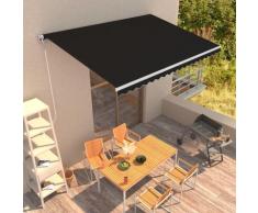vidaXL Auvent rétractable automatique 450x300 cm Anthracite
