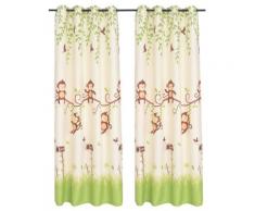 vidaXL Rideau occultant imprimé pour enfants 2 pcs 140 x 240 cm