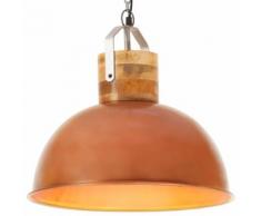 vidaXL Lampe suspendue industrielle Cuivre Rond 42 cm E27 Manguier