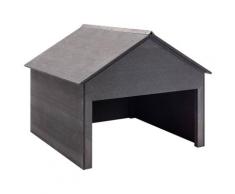 vidaXL Garage pour tondeuse à gazon Gris 80x80x70 cm WPC