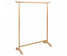 vidaXL Porte-manteau 125 x 175 cm Bois de chêne massif