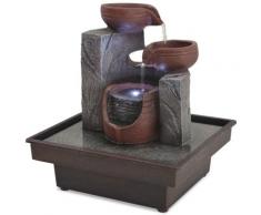 vidaXL Fontaine d'intérieur avec lampe LED Polyrésine
