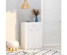 vidaXL Armoire à chaussures Blanc 60x35x84 cm Aggloméré