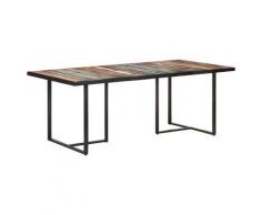 vidaXL Table de salle à manger 200 cm Bois de récupération massif