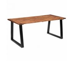 vidaXL Table de salle à manger Bois d'acacia massif 180x90 cm