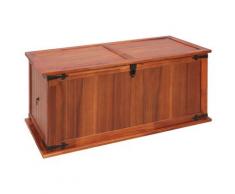 vidaXL Coffre de rangement 79x34x32 cm Bois d'acacia solide