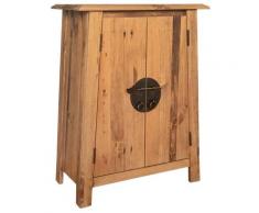 vidaXL Armoire latérale de salle de bain Pin recyclé massif 59x32x80cm