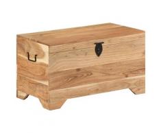 vidaXL Coffre de rangement Bois d'acacia solide