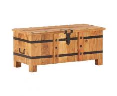 vidaXL Coffre 90x40x40 cm Bois d'acacia solide