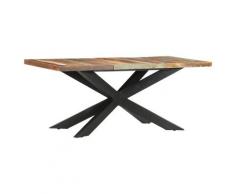 vidaXL Table de salle à manger 180x90x76cm Bois de récupération solide