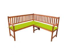 vidaXL Banc d'angle de jardin avec coussins 150cm Bois d'acacia massif