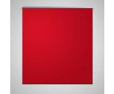 vidaXL Store enrouleur occultant 120 x 230 cm rouge