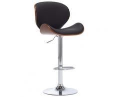 vidaXL Tabouret de bar Noir Similicuir