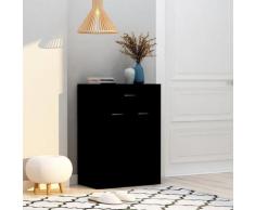 vidaXL Armoire à chaussures Noir 60x35x84 cm Aggloméré