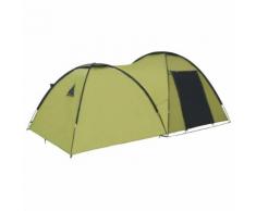 vidaXL Tente igloo de camping 450x240x190 cm 4 personnes Vert