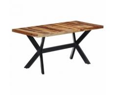 vidaXL Table de salle à manger 160x80x75 cm Bois de Sesham massif