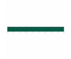 vidaXL Paravent 9 panneaux Tissu 1200 x 120 cm Vert