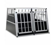 vidaXL Cage pour chien à double porte 94 x 88 x 69 cm