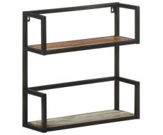 vidaXL Étagère murale 60x20x60 cm Bois de récupération massif