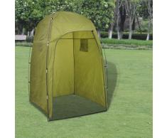 vidaXL Tente de douche/WC/dressing Vert