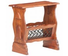 vidaXL Porte-revue 50x30x53 cm Bois d'acacia massif