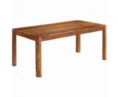 vidaXL Table de salle à manger Bois massif de Sesham 180x90x76 cm
