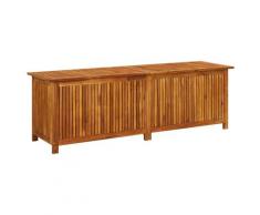 vidaXL Boîte de rangement de jardin 175x50x58 cm Bois d'acacia solide