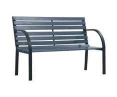 vidaXL Banc de jardin 120 cm Gris Bois