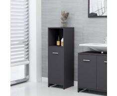 vidaXL Armoire de salle de bain Gris 30x30x95 cm Aggloméré
