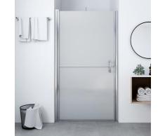 vidaXL Porte de douche Verre trempé dépoli 91x195 cm