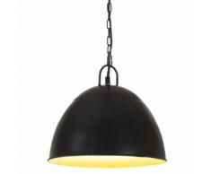 vidaXL Lampe suspendue industrielle vintage 25 W Noir Rond 31 cm E27
