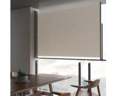vidaXL Auvent latéral rétractable de patio 160 x 300 cm Blanc cassé