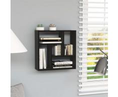 vidaXL Étagère murale Noir 45,1x16x45,1 cm Aggloméré