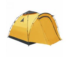 vidaXL Tente de camping escamotable 3 personnes Jaune
