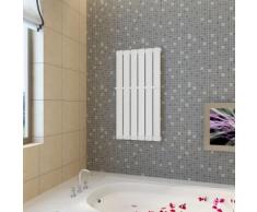 vidaXL Porte-serviette 465mm + Radiateur panneau blanc 465 mm x 900 mm