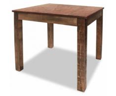 vidaXL Table de salle à manger Bois de récupération massif 82x80x76 cm