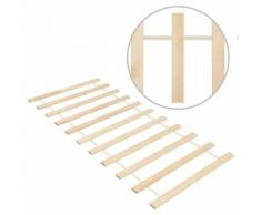 vidaXL Sommier enroulable à 11 lattes 80x200 cm Bois de pin massif