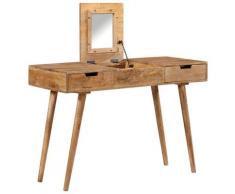 vidaXL Coiffeuse 112x45x76 cm Bois de manguier solide