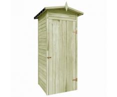 vidaXL Abri de stockage pour jardin Pin Imprégné 100 x 100 x 210 cm