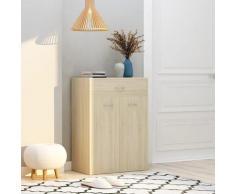 vidaXL Armoire à chaussures Chêne sonoma 60x35x84 cm Aggloméré