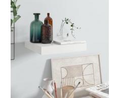 vidaXL Étagère murale flottante Blanc brillant 23x23,5x3,8 cm MDF