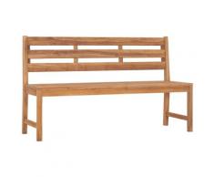 vidaXL Banc de jardin 150 cm Bois de teck solide