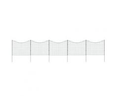 vidaXL Ensemble de clôture voûtée plus basse d'étang 77,5x64 cm Vert