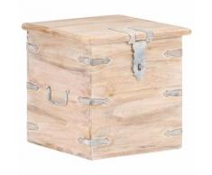 vidaXL Coffre 40x40x40 cm Bois d'acacia solide