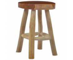 vidaXL Tabouret Marron Bois de teck