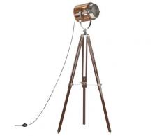 vidaXL Lampadaire à trépied Bois de manguier massif 186 cm