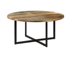 vidaXL Table de salle à manger 150x75 cm Bois massif de récupération